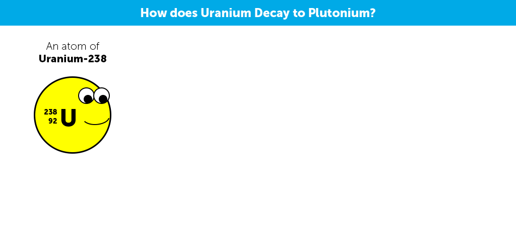 animation showing how uranium decays to plutonium