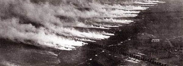 Gas Attack as Seen from an Airplane Source: WikiMedia Commons