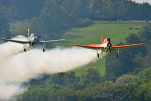 two airplanes